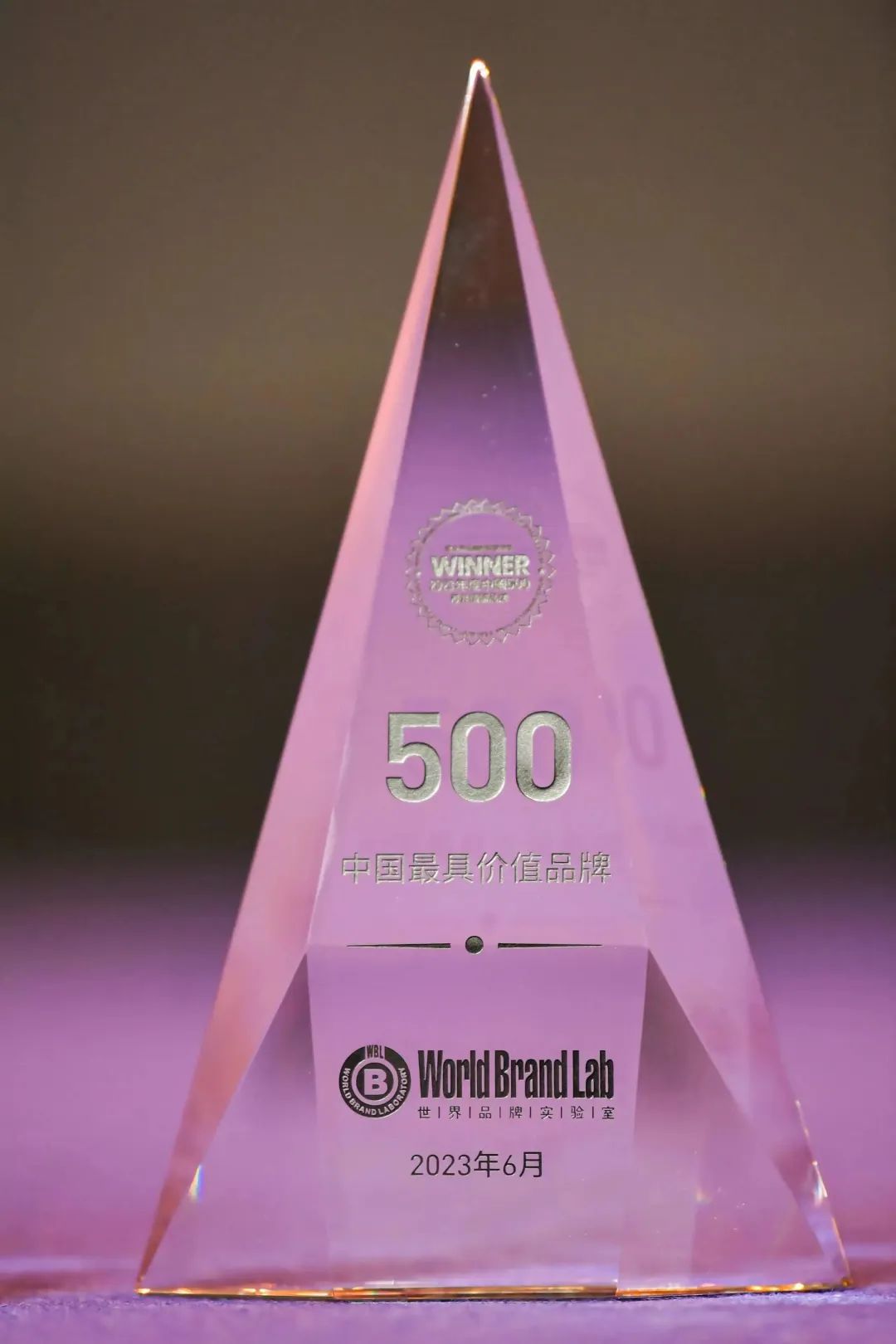 权威认证 环亚集团入选中国500最具价值品牌