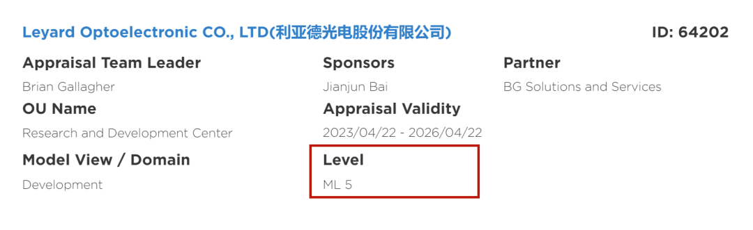 全球最高品级认证 | 环亚集团获CMMI 5证书
